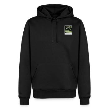 Sofortbild paillette - Männer Premium Bio Hoodie - Schwarz - Vorne - Nico (187cm)