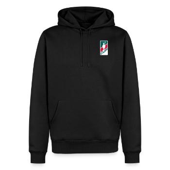 Coupe - Sweat à capuche Premium bio Homme - noir - Devant - Nico (187cm)