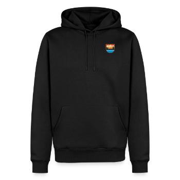 Zurich City - Men’s Premium Organic Hoodie - black - Front - Nico (187cm)