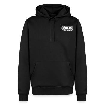 équipage du navire voiles voilie bateau capitaine - Sweat à capuche Premium bio Homme - noir - Devant - Nico (187cm)
