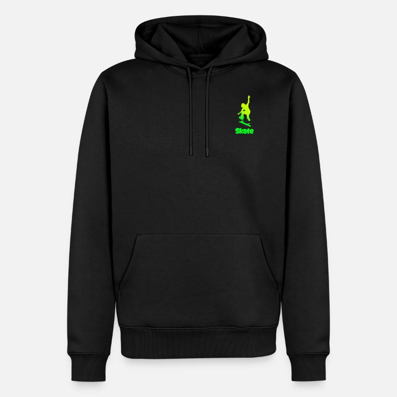 skate planche à roulettes sk8 - Sweat à capuche Premium bio Homme - noir