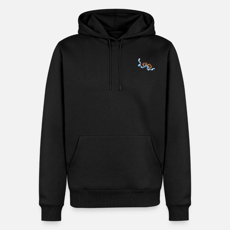 bretzels - Sweat à capuche Premium bio Homme - noir