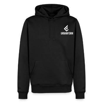 white n2 black season 1 - Männer Premium Bio Hoodie - Schwarz - Vorne - Nico (187cm)