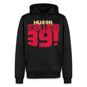 Schon wieder 39. 40. Geburtstag - Männer Premium Bio Hoodie - Schwarz - Vorne - Nico (187cm)