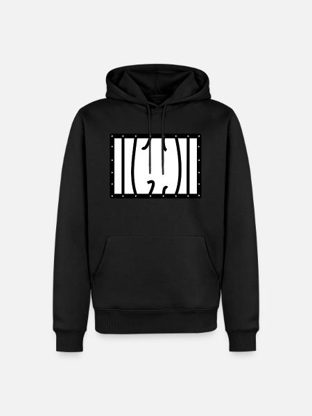 jail - Men’s Premium Organic Hoodie - black