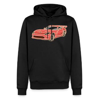 Rennwagen Kinder - Männer Premium Bio Hoodie - Schwarz - Vorne - Nico (187cm)