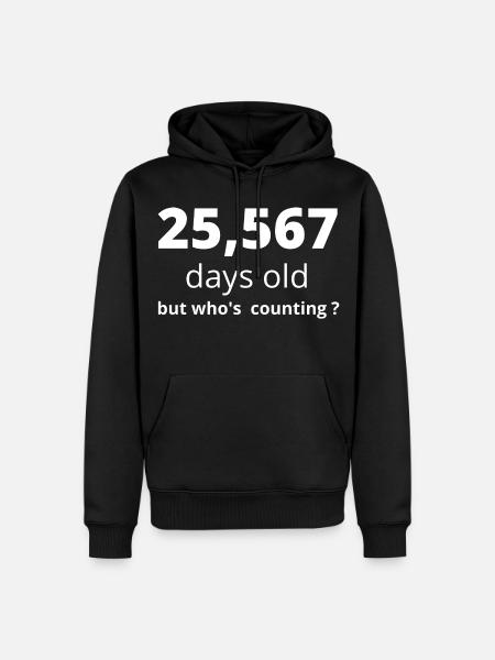 70th birthday - Men’s Premium Organic Hoodie - black