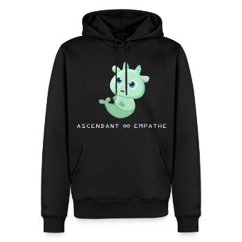 Steinbock - Männer Premium Bio Hoodie - Schwarz - Vorne - Nico (187cm)