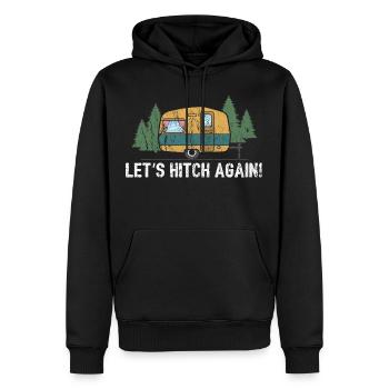 Let's Hitch Again cadeau - Sweat à capuche Premium bio Homme - noir - Devant - Nico (187cm)