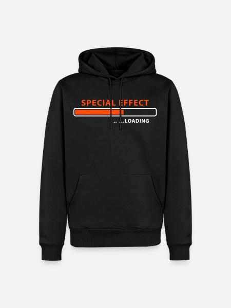 loading Special Effect - be patient - Men’s Premium Organic Hoodie - black