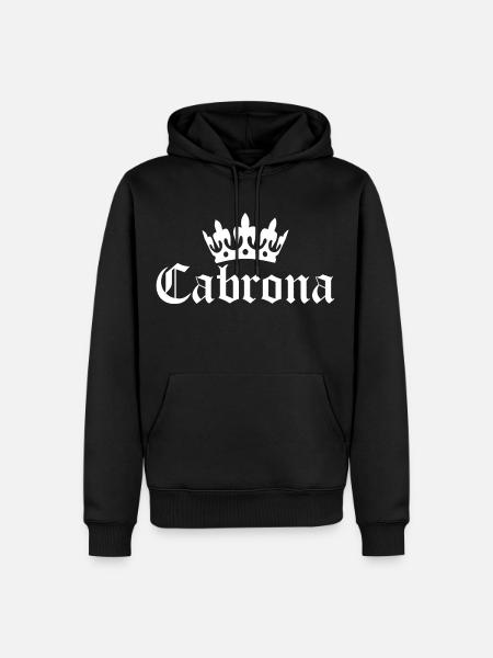 cabrona - Sweat à capuche Premium bio Homme - noir