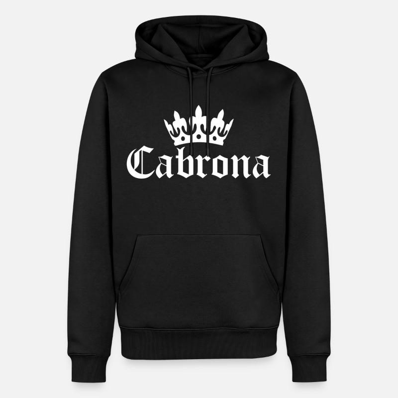 cabrona - Sweat à capuche Premium bio Homme - noir