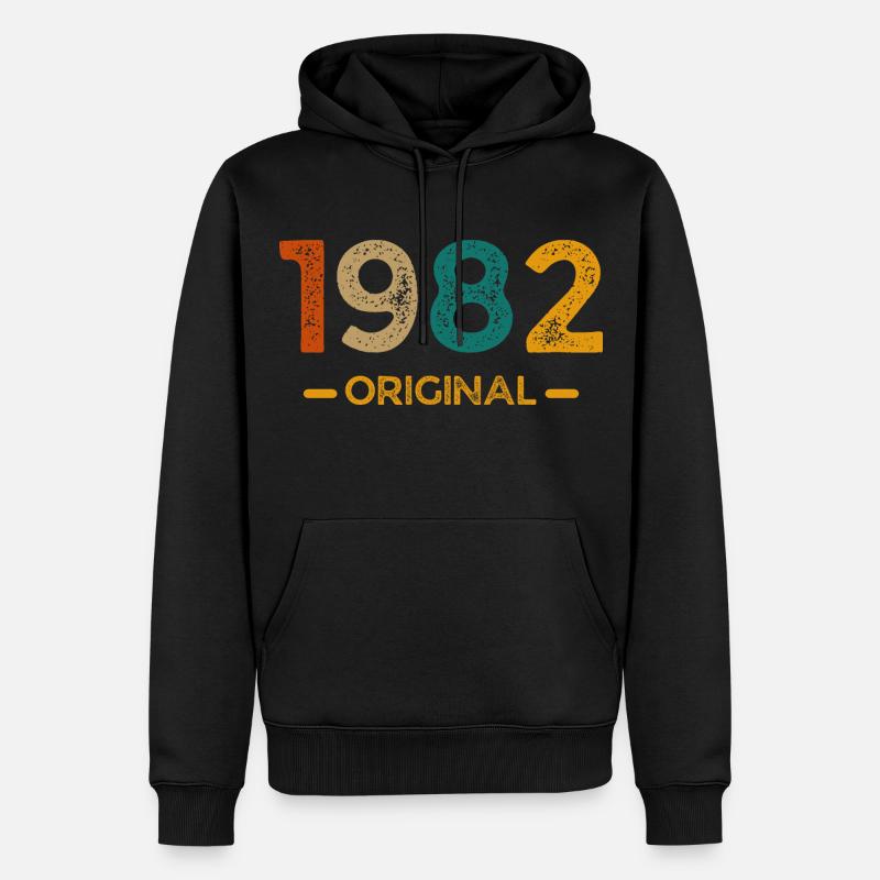 1982 Original - Sweat à capuche Premium bio Homme - noir