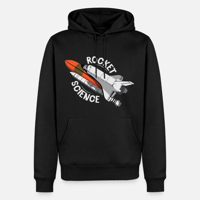 Rocket Science Space Shuttle Geschenk - Männer Premium Bio Hoodie - Schwarz