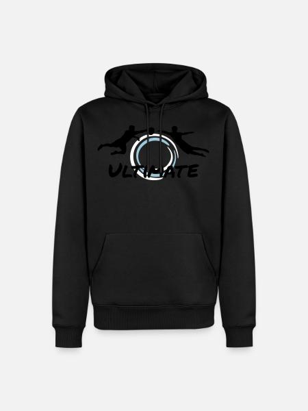 Ultimate Frisbee - Men - Männer Premium Bio Hoodie - Schwarz