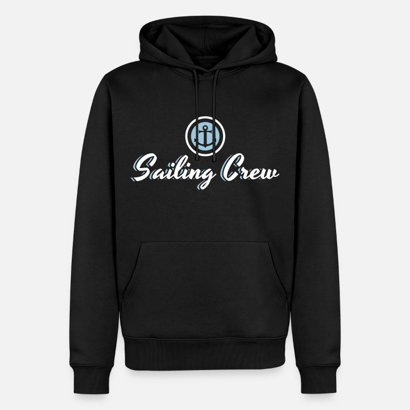 Sailing Crew - Männer Premium Bio Hoodie - Schwarz