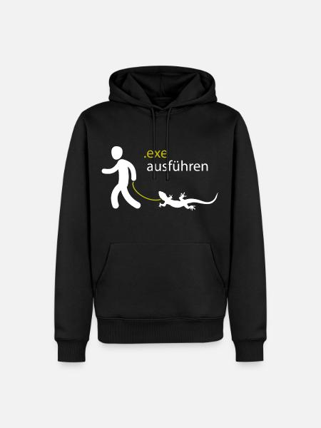 .exe ausführen ADMIN - Men’s Premium Organic Hoodie - black