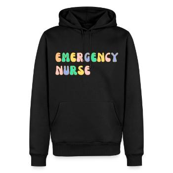 Notfall-Krankenschwester - Männer Premium Bio Hoodie - Schwarz - Vorne - Nico (187cm)