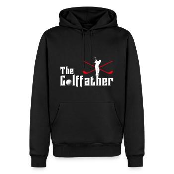 Golf Gift Golf Gift Golf Parrain de grand-père - Sweat à capuche Premium bio Homme - noir - Devant - Nico (187cm)