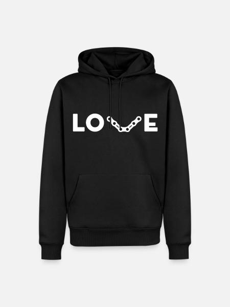 I LOVE BICYCLES - Men’s Premium Organic Hoodie - black
