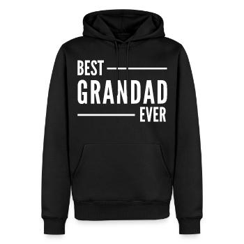 MEILLEUR GRAND-PÈRE DE TOUS LES TEMPS - Sweat à capuche Premium bio Homme - noir - Devant - Nico (187cm)