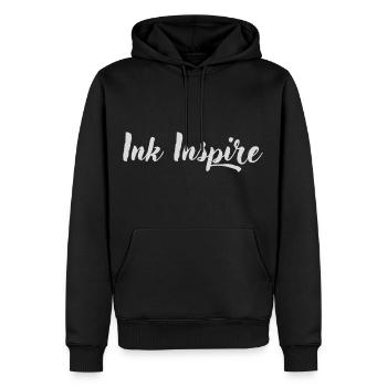 Ink Inspire - Sweat à capuche Premium bio Homme - noir - Devant - Nico (187cm)