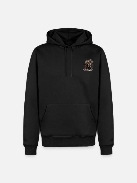 Indigenous Figure - Männer Premium Bio Hoodie - Schwarz