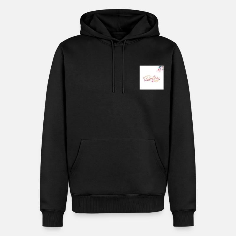 valentin - Männer Premium Bio Hoodie - Schwarz