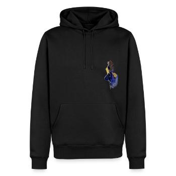 Tänzerin - Männer Premium Bio Hoodie - Schwarz - Vorne - Nico (187cm)