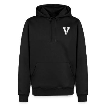 V for Vlone - Men’s Premium Organic Hoodie - black - Front - Nico (187cm)