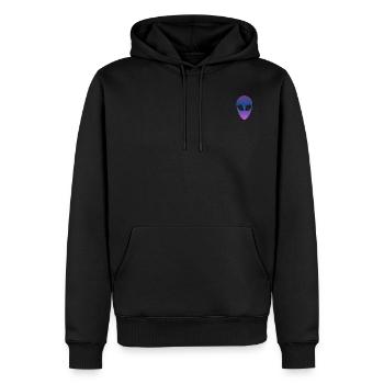 Alien - Männer Premium Bio Hoodie - Schwarz - Vorne - Nico (187cm)