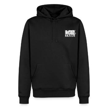 TKKG TKKG Logo Ein Fall Für TKKG Weiß Brustmotiv - Männer Premium Bio Hoodie - Schwarz - Vorne - Nico (187cm)