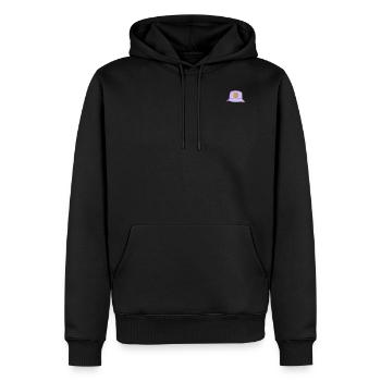 Bucket Hat - Sweat à capuche Premium bio Homme - noir - Devant - Nico (187cm)
