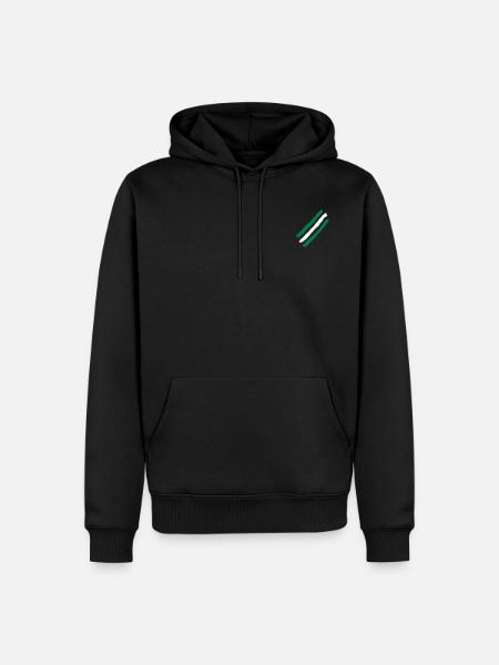 Farben Streifen Design / Vektor Flagge - Männer Premium Bio Hoodie - Schwarz