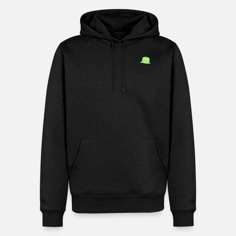 Chapeau de pêche - Sweat à capuche Premium bio Homme - noir
