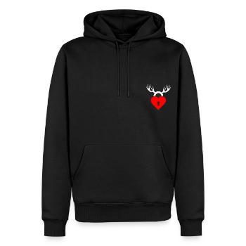 Cuckold - Männer Premium Bio Hoodie - Schwarz - Vorne - Nico (187cm)