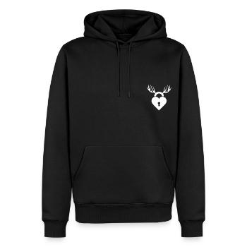 Cuckold - Männer Premium Bio Hoodie - Schwarz - Vorne - Nico (187cm)
