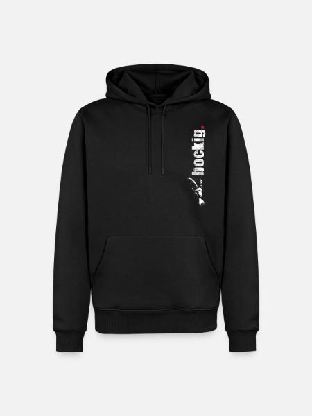 bockig. Steinbock - Männer Premium Bio Hoodie - Schwarz