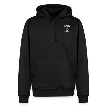 Tawheed Tawhid التوحيد - Sweat à capuche Premium bio Homme - noir - Devant - Nico (187cm)