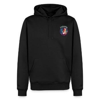 Ich bin ein Engel - Männer Premium Bio Hoodie - Schwarz - Vorne - Nico (187cm)