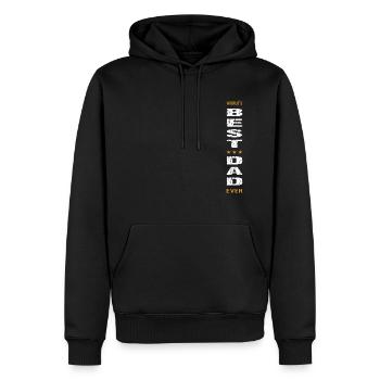 Best Dad - Männer Premium Bio Hoodie - Schwarz - Vorne - Nico (187cm)