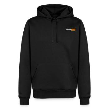 Raclette-Liebhaber - Männer Premium Bio Hoodie - Schwarz - Vorne - Nico (187cm)