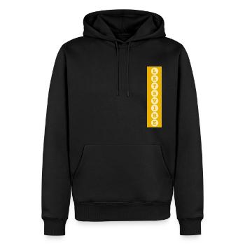 Lets Vibe Geschenkidee Mode für Jedermann - Männer Premium Bio Hoodie - Schwarz - Vorne - Nico (187cm)