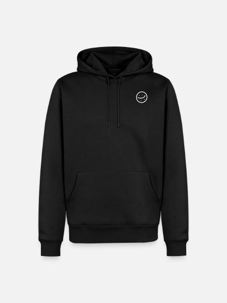 Smilie - Men’s Premium Organic Hoodie - black