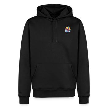Parrot Summer - Men’s Premium Organic Hoodie - black - Front - Nico (187cm)