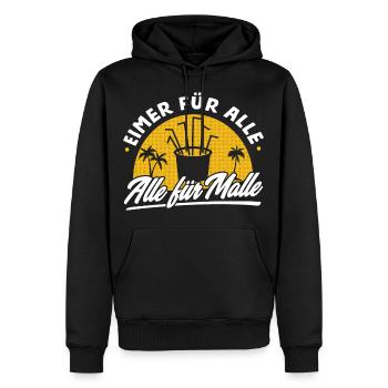 Eimer für alle Alle für Malle Mallorca Party - Männer Premium Bio Hoodie - Schwarz - Vorne - Nico (187cm)