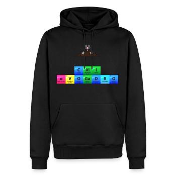 Mole Problems Call Avogadro Gift - Men’s Premium Organic Hoodie - black - Front - Nico (187cm)