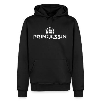 PRINZESSIN - Männer Premium Bio Hoodie - Schwarz - Vorne - Nico (187cm)