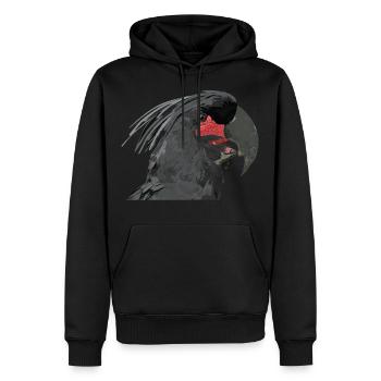 Palmkakadu - Männer Premium Bio Hoodie - Schwarz - Vorne - Nico (187cm)