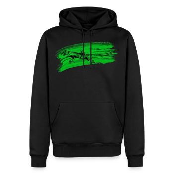 Gecko Seychelles Seychelles Reptile Vacances Vacances - Sweat à capuche Premium bio Homme - noir - Devant - Nico (187cm)
